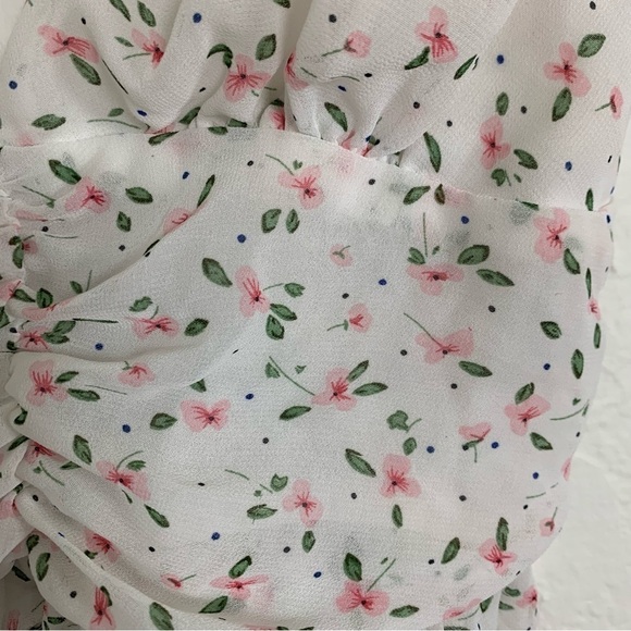 Princess Polly Ditsy Floral Crop Tank Top Size 4 - Picture 6 of 12